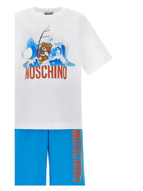 Completo, bambino, logato. MOSCHINO | HUG00Q LAA4283542
